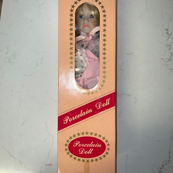 Vintage porcelain doll 16”  In Original Box - Picture 5 of 8